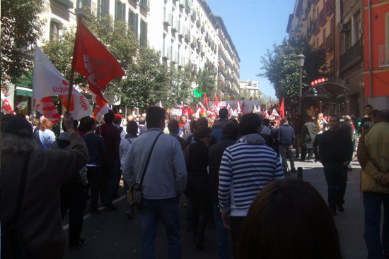 20 MARZO MANIFESTACIÓN EN CONTRA DE LOS RECORTES