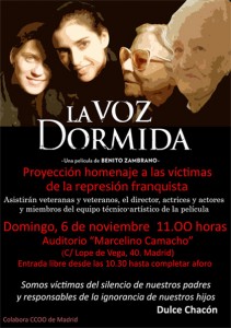 INVITACIÓN ESTRENO PROYECCCIÓN HOMENAJE