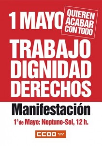 1 de Mayo Manifestación Neptuno – Sol 12:00