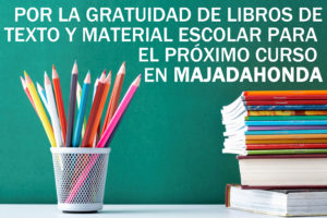 GRATUIDAD DE LIBROS DE TEXTO PARA EL PRÓXIMO CURSO EN MAJADAHONDA